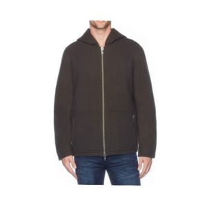 WOOL BLENDED HOODED JACKET